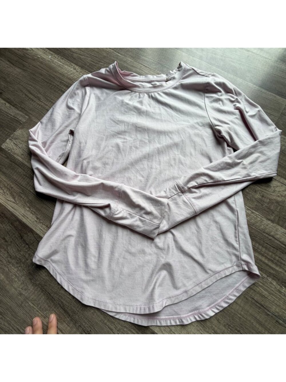 DSG Womens Long Sleeve Light Pink Crewneck Shirt XS